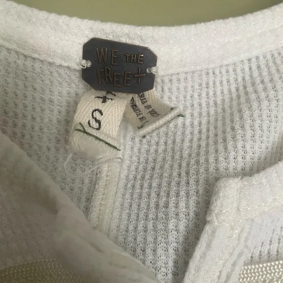 We The Free White Long Sleeve Blouse - Picture 3 of 7